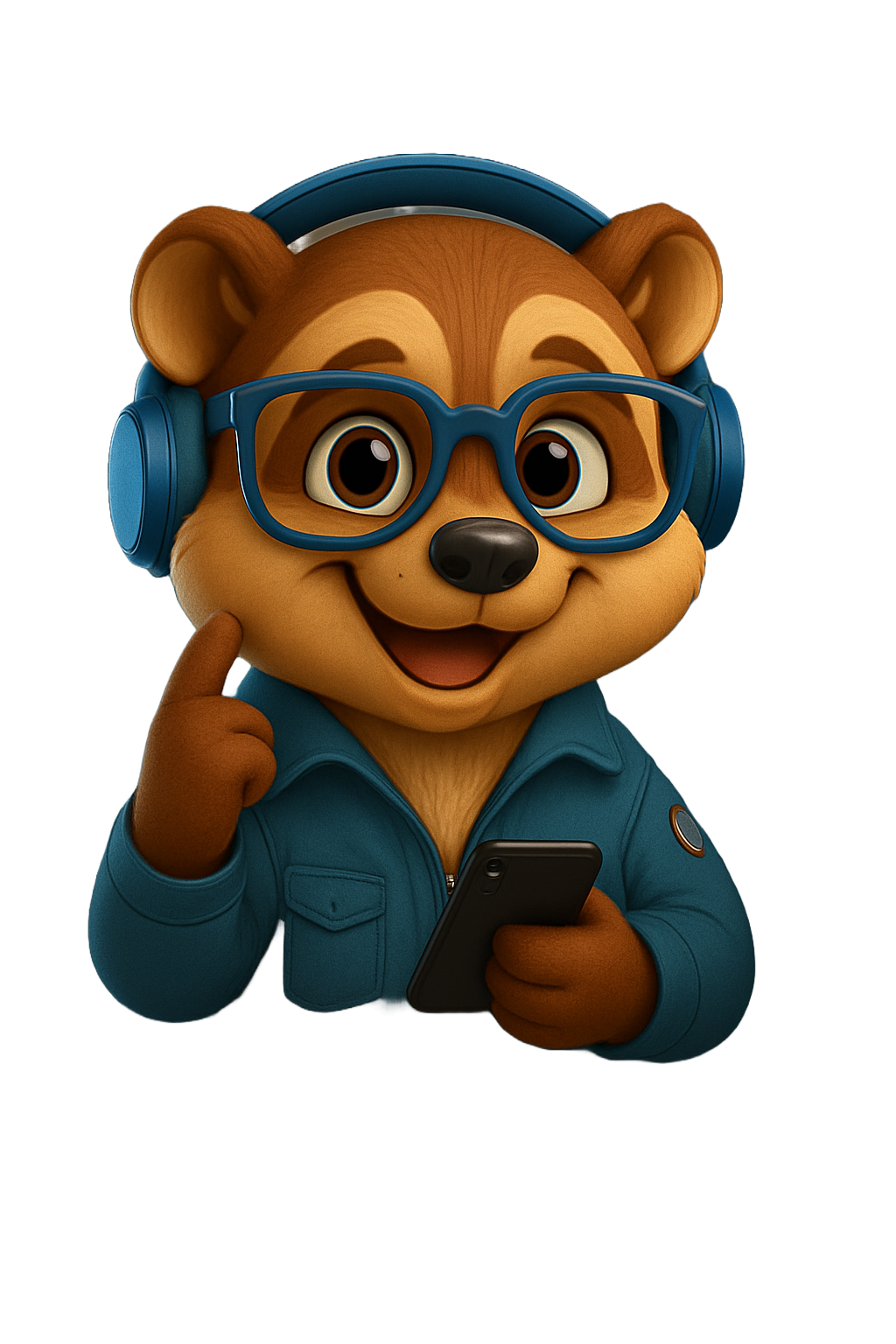 Mascote Texugo Telecom